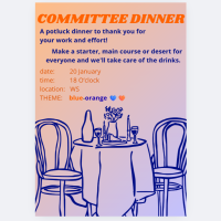 Committee dinner 💙🧡(only for committee members)